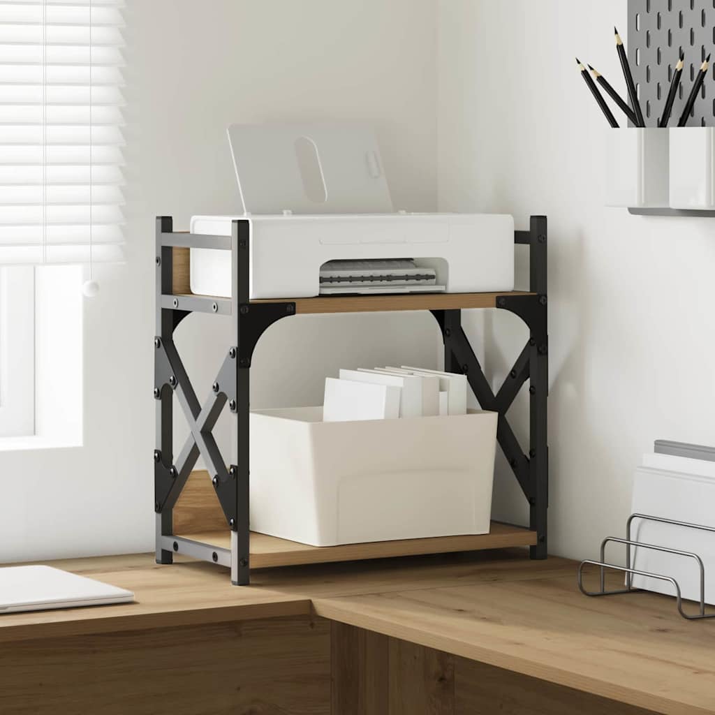 vidaXL Printer Stand Artisan Oak 40x20x40 cm Engineered Wood