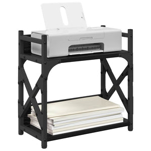 vidaXL Printer Stand Black Oak-Effect 40 x 20 x 40 cm