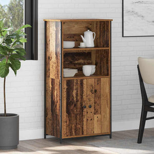 vidaXL Highboard Reclaimed Wood 62 x 36 x 121.5 cm Engineered Wood