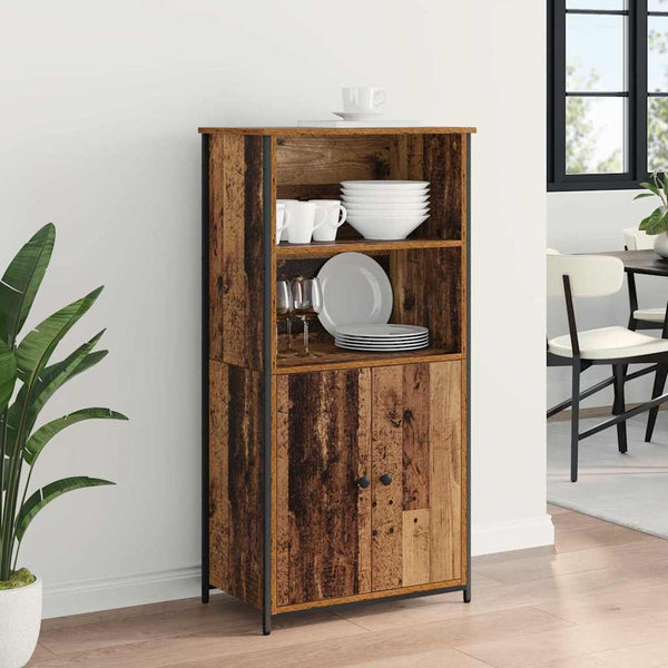 vidaXL Highboard Reclaimed Wood 62 x 36 x 121.5 cm Engineered Wood