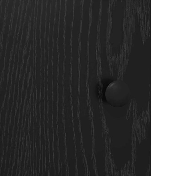 vidaXL Sideboard Black Oak Look 62 x 36 x 121.5 cm Engineered Wood