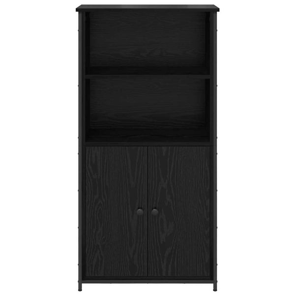 vidaXL Sideboard Black Oak Look 62 x 36 x 121.5 cm Engineered Wood