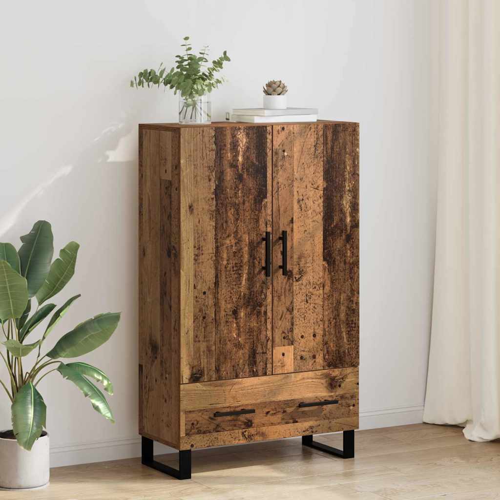 vidaXL Highboard Reclaimed Wood 69.5 x 30 x 115 cm Engineered Wood