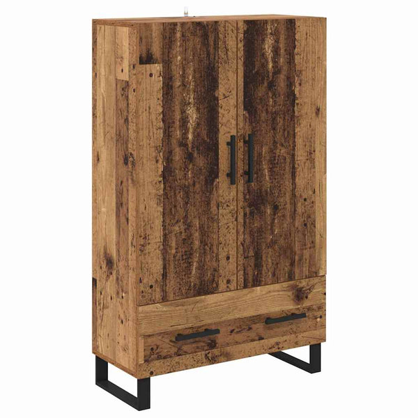 vidaXL Highboard Reclaimed Wood 69.5 x 30 x 115 cm Engineered Wood