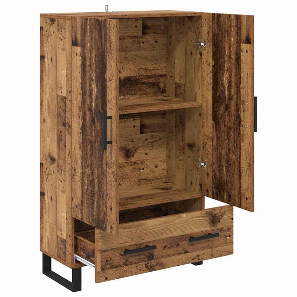 vidaXL Highboard Reclaimed Wood 69.5 x 30 x 115 cm Engineered Wood