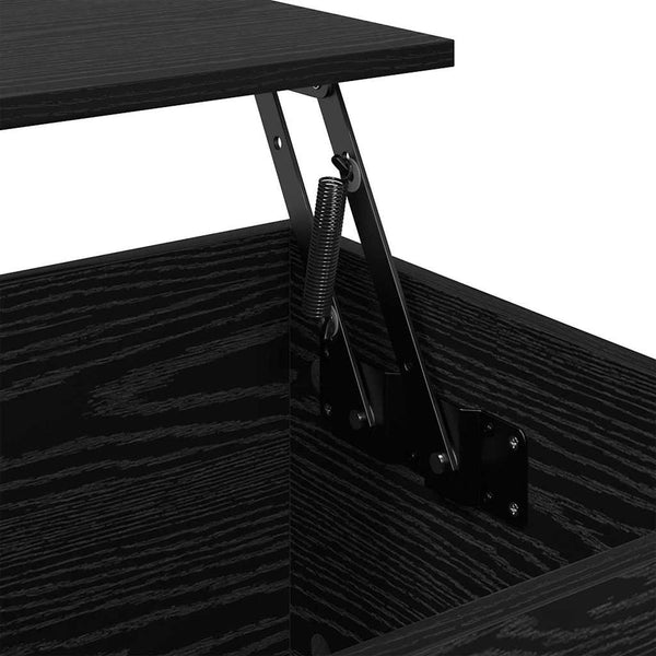 vidaXL Coffee Table Black Oak-Look 60 x 44.5 x 45 cm Engineered Wood