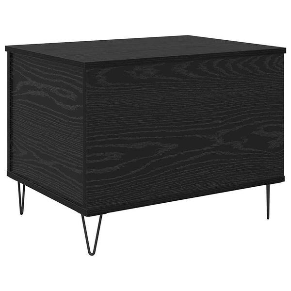 vidaXL Coffee Table Black Oak-Look 60 x 44.5 x 45 cm Engineered Wood