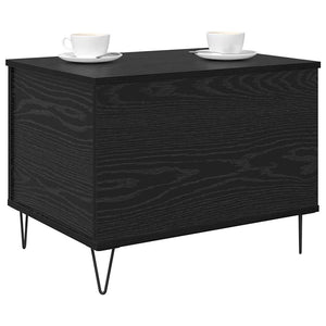 vidaXL Coffee Table Black Oak-Look 60 x 44.5 x 45 cm Engineered Wood