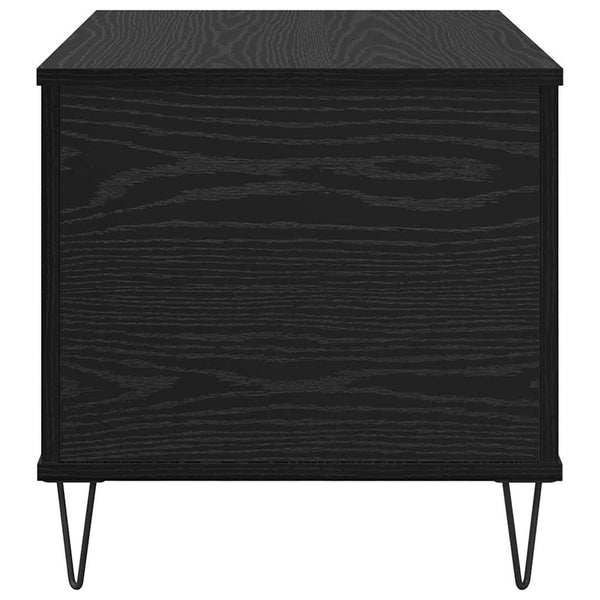 vidaXL Coffee Table Black Oak-Look 60 x 44.5 x 45 cm Engineered Wood