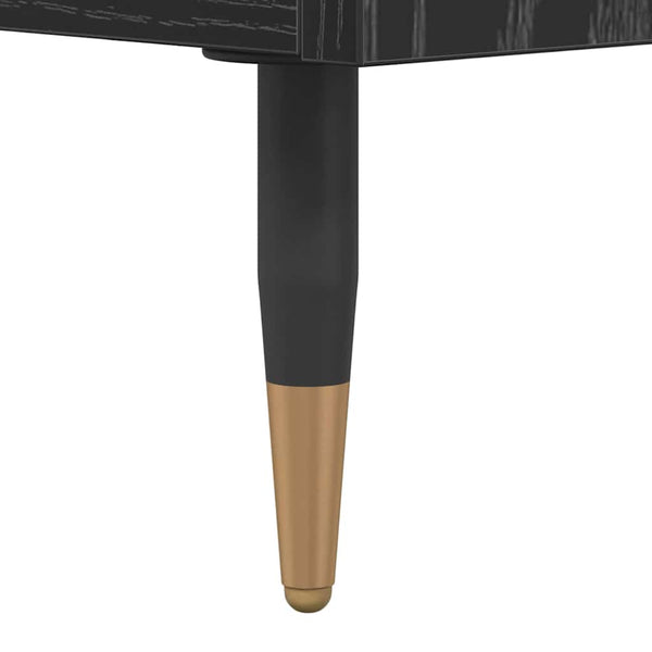 vidaXL Coffee Table Black Oak-Look 102 x 44.5 x 50 cm