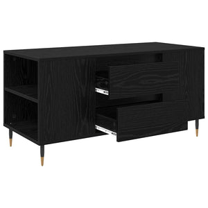 vidaXL Coffee Table Black Oak-Look 102 x 44.5 x 50 cm