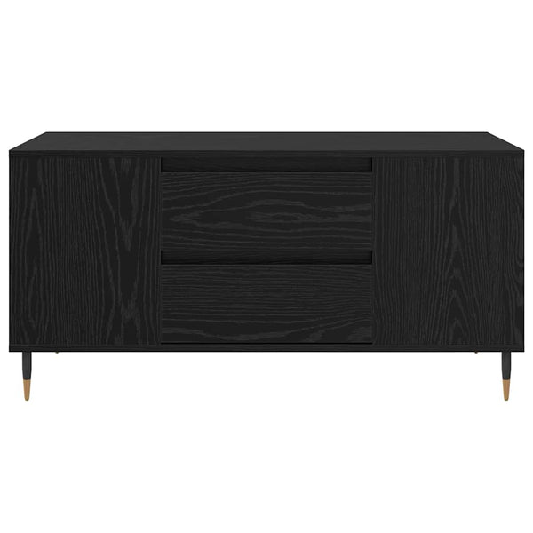 vidaXL Coffee Table Black Oak-Look 102 x 44.5 x 50 cm