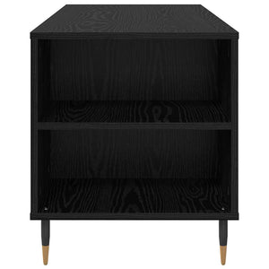 vidaXL Coffee Table Black Oak-Look 102 x 44.5 x 50 cm
