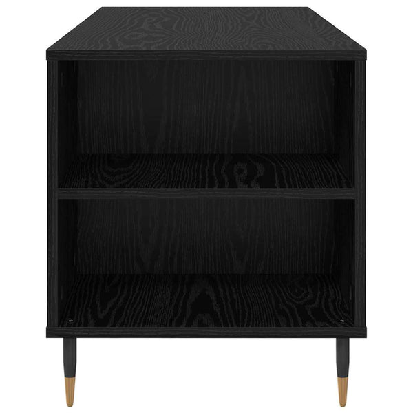 vidaXL Coffee Table Black Oak-Look 102 x 44.5 x 50 cm