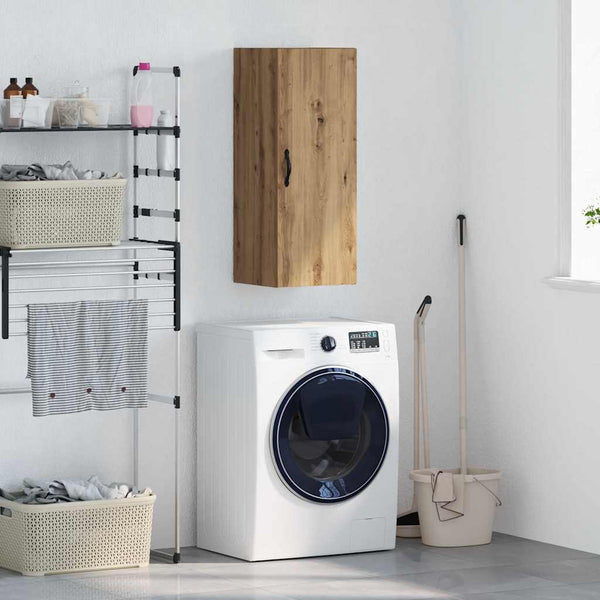 vidaXL Wall Cabinet Artisan Oak 34.5 x 34 x 90 cm Engineered Wood
