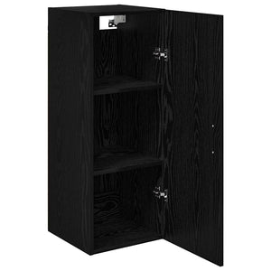 vidaXL Wall Cabinet Black Oak Look 34.5 x 34 x 90 cm