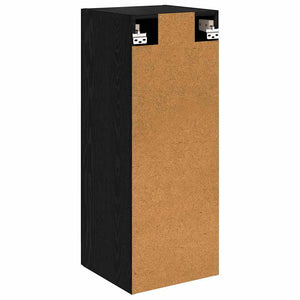 vidaXL Wall Cabinet Black Oak Look 34.5 x 34 x 90 cm