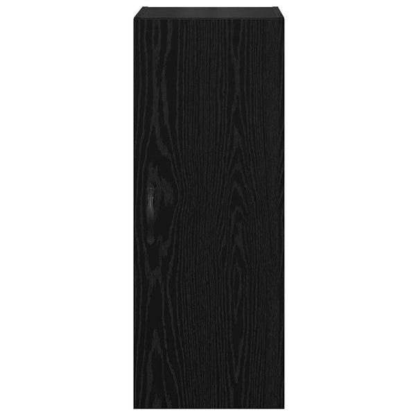 vidaXL Wall Cabinet Black Oak Look 34.5 x 34 x 90 cm