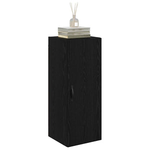 vidaXL Wall Cabinet Black Oak Look 34.5 x 34 x 90 cm