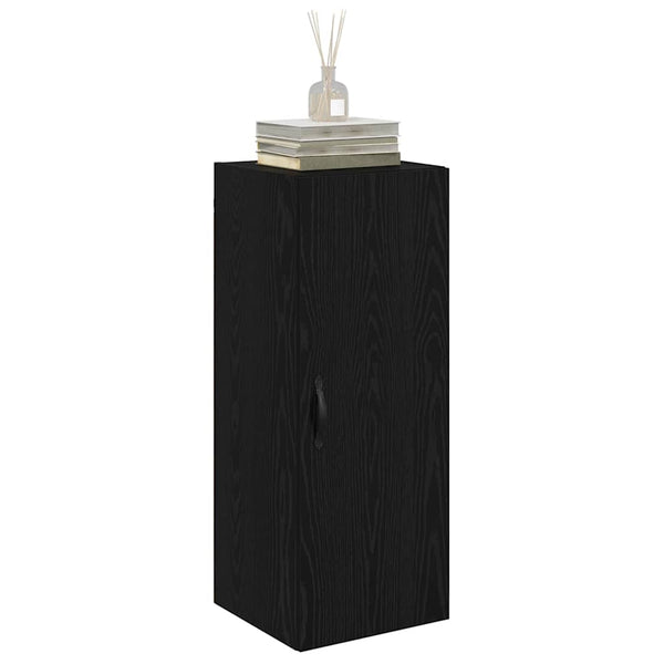 vidaXL Wall Cabinet Black Oak Look 34.5 x 34 x 90 cm