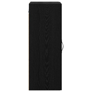 vidaXL Wall Cabinet Black Oak Look 34.5 x 34 x 90 cm