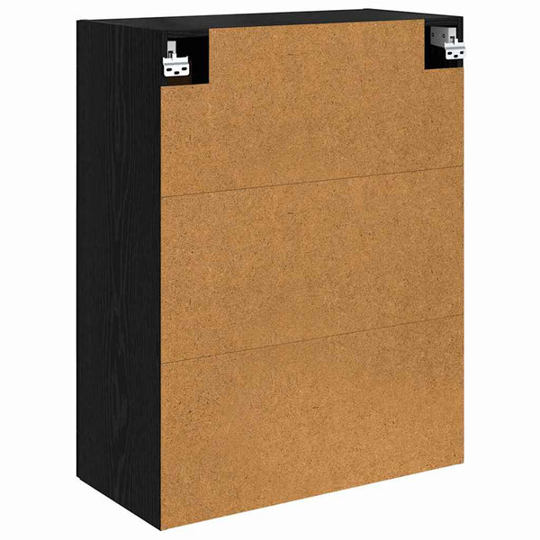 vidaXL Wall Cabinet Black Oak Look 69.5 x 34 x 90 cm