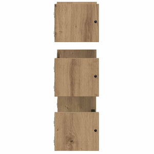 vidaXL Wall Shelf Set 3 pcs Artisan Oak 40x16x14cm Engineered Wood