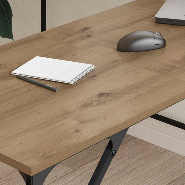 vidaXL Corner Desk Artisan Oak 149 x 149 x 75 cm Engineered Wood