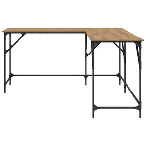 vidaXL Corner Desk Artisan Oak 149 x 149 x 75 cm Engineered Wood