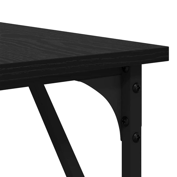 vidaXL Desk Black Oak Look 149 x 149 x 75 cm