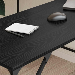 vidaXL Desk Black Oak Look 149 x 149 x 75 cm