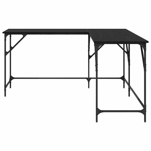 vidaXL Desk Black Oak Look 149 x 149 x 75 cm