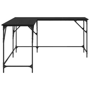 vidaXL Desk Black Oak Look 149 x 149 x 75 cm