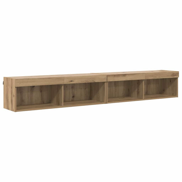 LED TV-Schrank Set Artisan Eiche