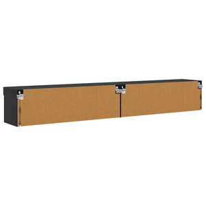 TV-Schrank Set 2tlg. Schwarz Eiche Optik 100cm
