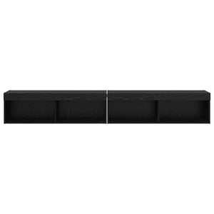 TV-Schrank Set 2tlg. Schwarz Eiche Optik 100cm