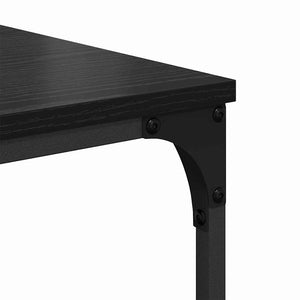 Druckerständer Schwarz Eichen-Optik