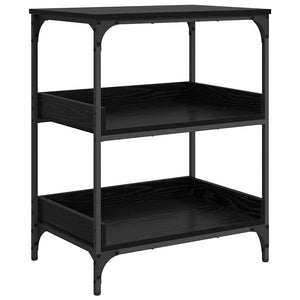 Küchentrolley Schwarz Eichenoptik 60cm