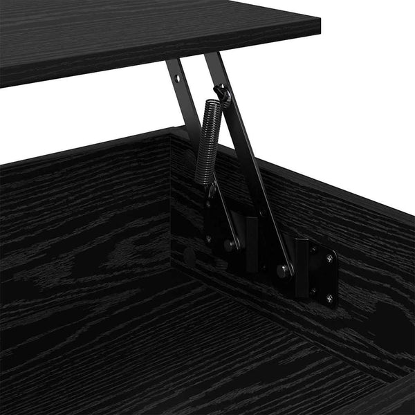 Couchtisch Schwarz Eichenoptik 100x50 cm