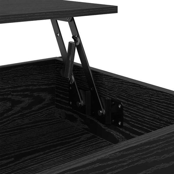 Schwarzer Couchtisch Eichenoptik