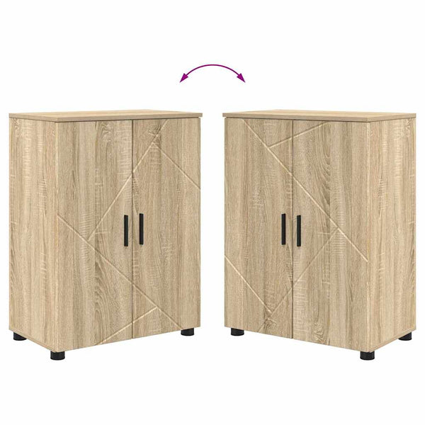 Badezimmerschrank Sonoma-Eiche 60x35x80cm