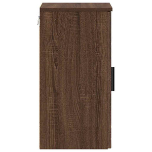Badezimmerschrank Braun Eichenoptik 30x61 cm