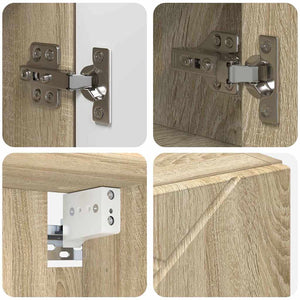 Spiegelschrank Sonoma-Eiche 80 cm