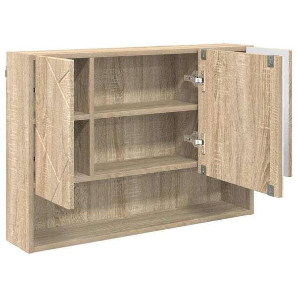 Spiegelschrank Sonoma-Eiche 80 cm