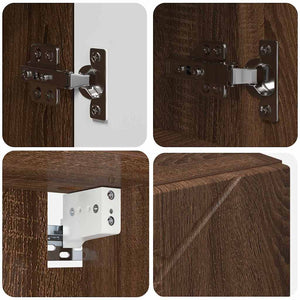 Spiegelschrank Braun Eichen-Optik 59 cm