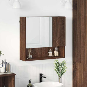 Spiegelschrank Braun Eichen-Optik 59 cm