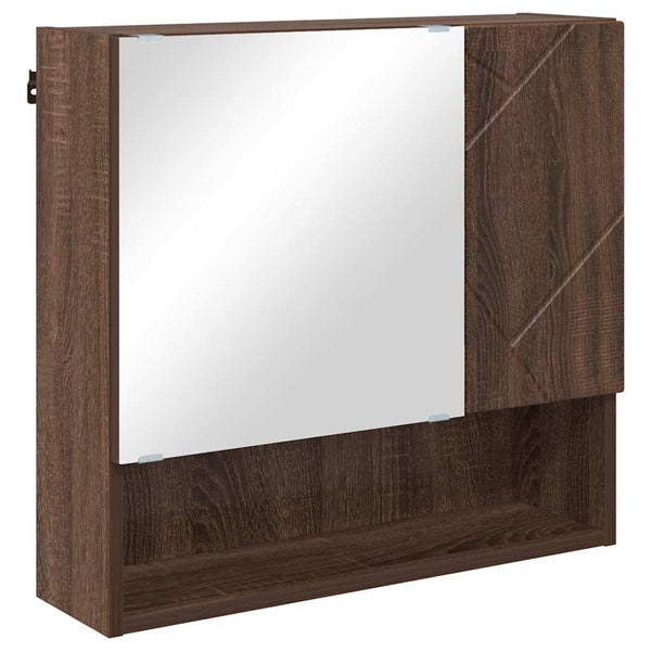Spiegelschrank Braun Eichen-Optik 59 cm
