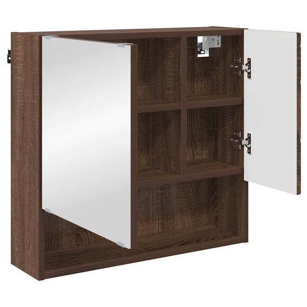 Spiegelschrank Braun Eichen-Optik 59 cm