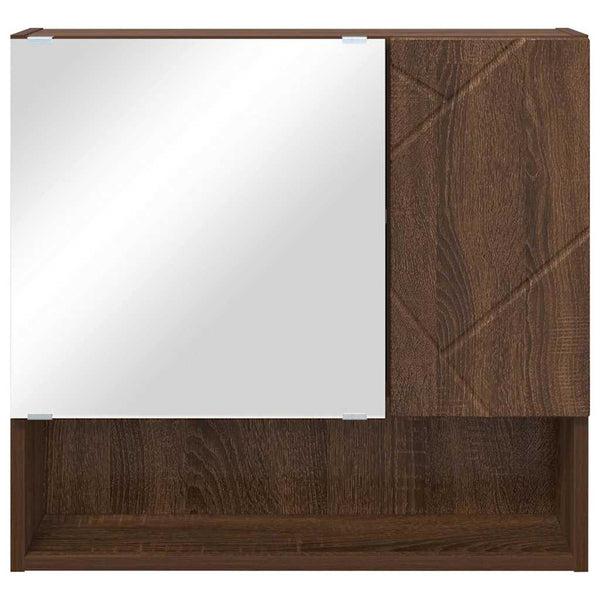 Spiegelschrank Braun Eichen-Optik 59 cm