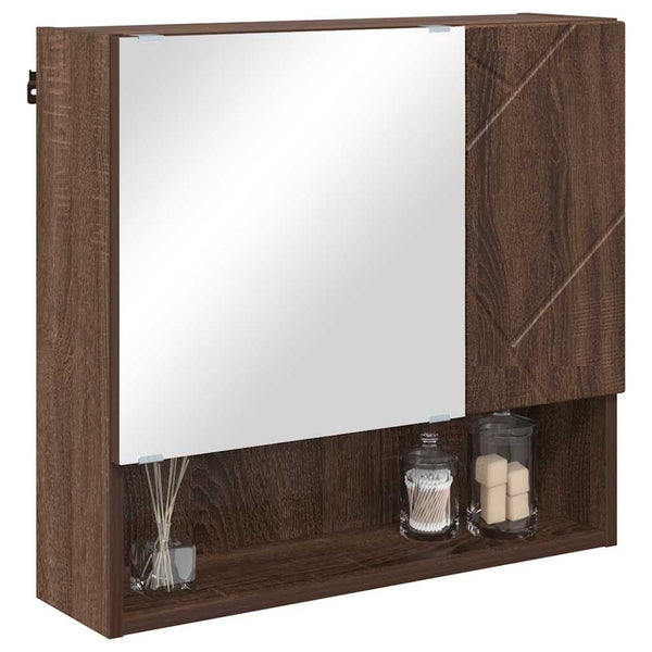 Spiegelschrank Braun Eichen-Optik 59 cm